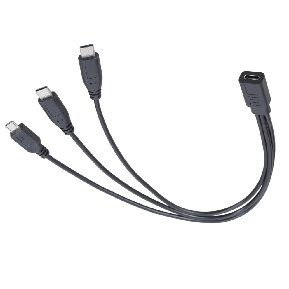Usb C Female To 2 Type-C & 5Pin Usb Male Splitter Cable Charging Cord For Phone Tablet (Only For Charging) 9450273016931