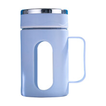 Double-layer Tea Cup, Heat Insulated Glass Mug, Ergonomic Handle Drinks Container, Stylish Office Beverage Cup, Versatile Daily Use Drinkware