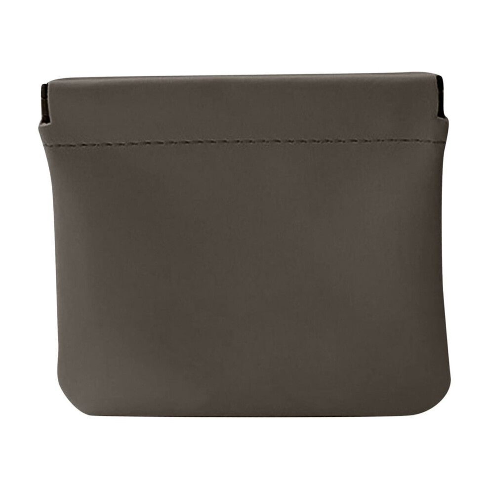 Auto-Close Snap Closure Makeup Bag Compact Travel Toiletry Pouch with Leather Accent Water-Resistant Organizer for Cosmetics and Daily Essentials