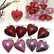 Décorations en forme de cœur pour la Saint-Valentin, un mariage ou un anniversaire – Ornements à suspendre pour la maison, le sapin et les fêtes