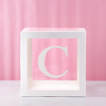 Décoration de fête DIY avec 26 lettres : ballons blancs transparents pour mariage, déclaration, anniversaire, agencement de scènes.