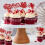 Συσκευασία 12 διακοσμητικών για cupcakes με γκλίτερ και καρδιές για την ημέρα του 1
