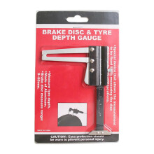 QenASHaing Digital Brake Disc Caliper Tool (0-60mm), Wear Depth Gauge with Floating Jaw, Compatible with Car Tire Plate Measurement & Auto Repair