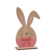Décorations de table de Pâques, panneaux en bois en forme de lapin de Pâques, centres de table pour la maison, le bureau et les fêtes de printemps