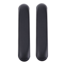 Almohadilla negra para reposabrazos PAMINGONO para silla de ruedas, 2 piezas, 10.2 x 2 x 1.2 pulgadas.