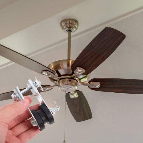 Ceiling Fan Mounting Bracket Kit with Pipe Clamp Replacement Parts for Easy Installation