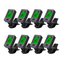8 PCS Guitar Tuner Clip on Tuner for Ukulele, Guitar, Bass, Mandolin to Improve Tuning Stability