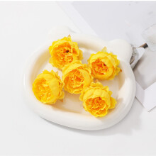 Cabeças de flores artificiais para guirlandas e artesanato natalino – 10 unidades, compatíveis com decoração de Natal.