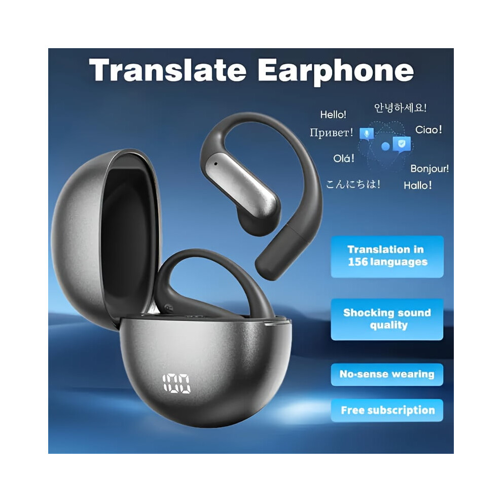 Smart Ai Translator Earbuds Â Real-Time Translation, Simultaneous Interpretation For Travel, Meetings & Education; Compatible With Audio Calls 9329345329074