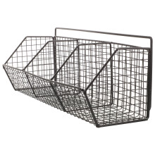 Black Metal Storage Shelf Wall Mounted for Kitchen Essentials