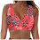 Top de biquíni feminino com bojo push-up e aro, modelo sexy com decote em V. 1