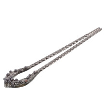 Horquilla negra en forma de U de aleación de zinc para recogidos de boda (1 unidad)
