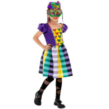 Halloween kinder carnavalsjurk paars M