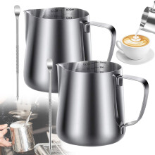 Niriyo melkeskummer i rustfritt stål, 350 ml