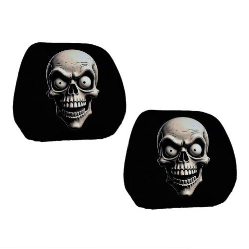 Polyester hoofdsteunbeschermers met Halloween-design, 2 stuks