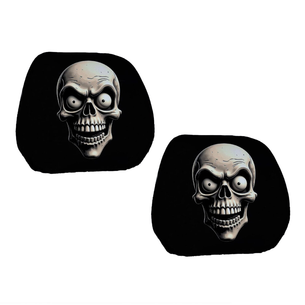 Universally Soft Polyester Headrest Protectors Hilarious Halloween Designs Decoration For Cars Suvs And Vehicles 9555307649014