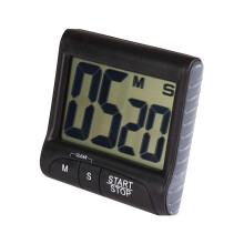 Digitaler Küchentimer mit großem LCD-Display, magnetischer Rückseite, Klapphaken, Countdown- und Stoppuhrfunktion – geeignet zum Kochen,