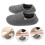 Fuzzy Herrtofflor Grå Memory Foam Plyschfoder Bekväma 1 Par 1
