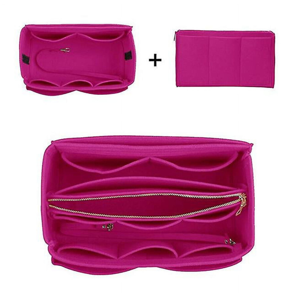 Make Up Organizer Felt Insert Bag For Handbag Travel Inner Purse Portable Cosmetic Bags Fit Various Brand Bags