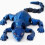 1pc deep blue 30cm 3D Printed Sphynx Cat figurine, movable craft item 1