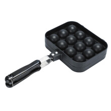 Takoyaki-pan met 12 gaten en handvat