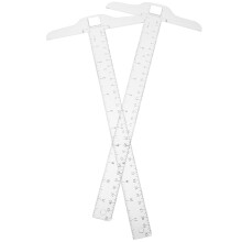 Measuring Straight Ruler Plastic for Architect Architecture 2Pcs