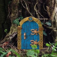 Kit completo para casinha e porta de fada | Acessórios para jardim de fadas em miniatura faça você mesmo, com portas para parede e árvore, para