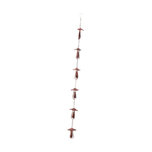Metal Rain Chain 130 cm Length Replace for Downspouts Eaves Drainage Decor Water