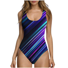 Women's Modest One-Piece Swimsuit with Tummy Control and