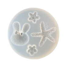 DIY Moulds Rabbit Flower Starfish Fondant Moulds Silicone Molds Cake Decorating Tools Chocolate Molds DIY Baking Gadgets