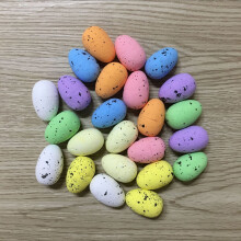 50 huevos de Pascua de espuma de colores, aspecto realista, colores vibrantes, ultraligeros e irrompibles, ideales como adornos para fiestas.