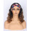 Κοντή καφέ κυματιστή περούκα με κορδέλα για μαύρες γυναίκες συνθετικές μαύρες 1