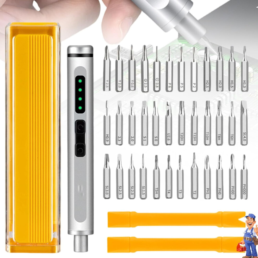 44-In-1 Precision Electric Screwdriver Set With Magnetic Tips, Case Â Compatible With Electronics, Phones, Cameras, Eyeglasses, Laptops 9402001252654