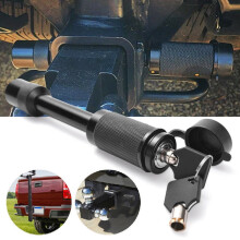 6.69" Black Trailer Hitch Lock, 5/8-Inch Pin Diameter, Fits 2-Inch Receiver