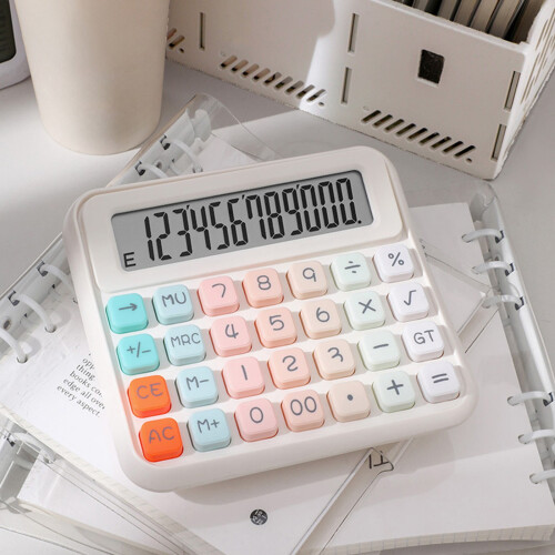 Desktop Calculator LCD 5-inch 12-digit battery-powered