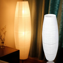 Lampada da terra in stile europeo minimalista con paralume in carta.