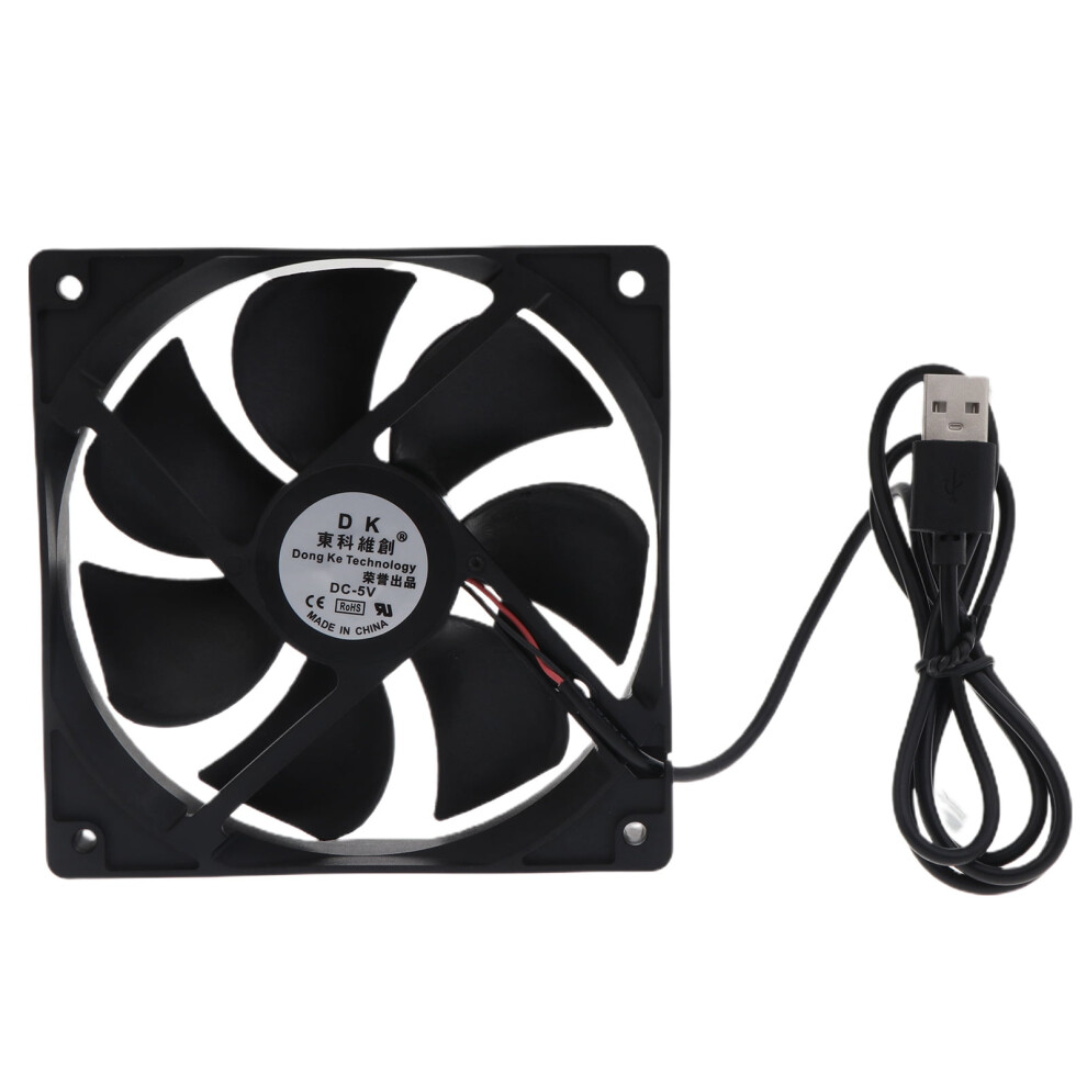 120X120x25mm Fan 12025 5V Brushless Computer Cooling Fan 1500Rpm Usb 2 Pin Porous Bearing Pc Computer For Case 9402001248565