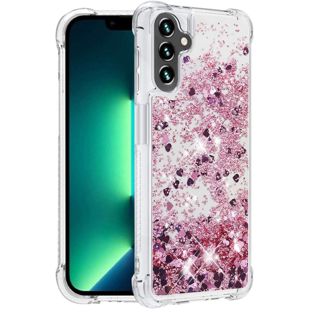 Glitter Clear Silicone Case For Samsung A15 5G Â Rose Shockproof, Aesthetic, Durable Bumper (Compatible With Samsung A15 5G) Gold 9027700562264
