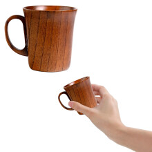 Tasse à thé en bois naturel (1 pièce)