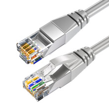 Cable de red Cat6 blindado para internet, compatible con routers, portátiles, ordenadores, televisores y decodificadores. Velocidad de hasta 100