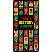 Türschild zum Black History Month, Februar