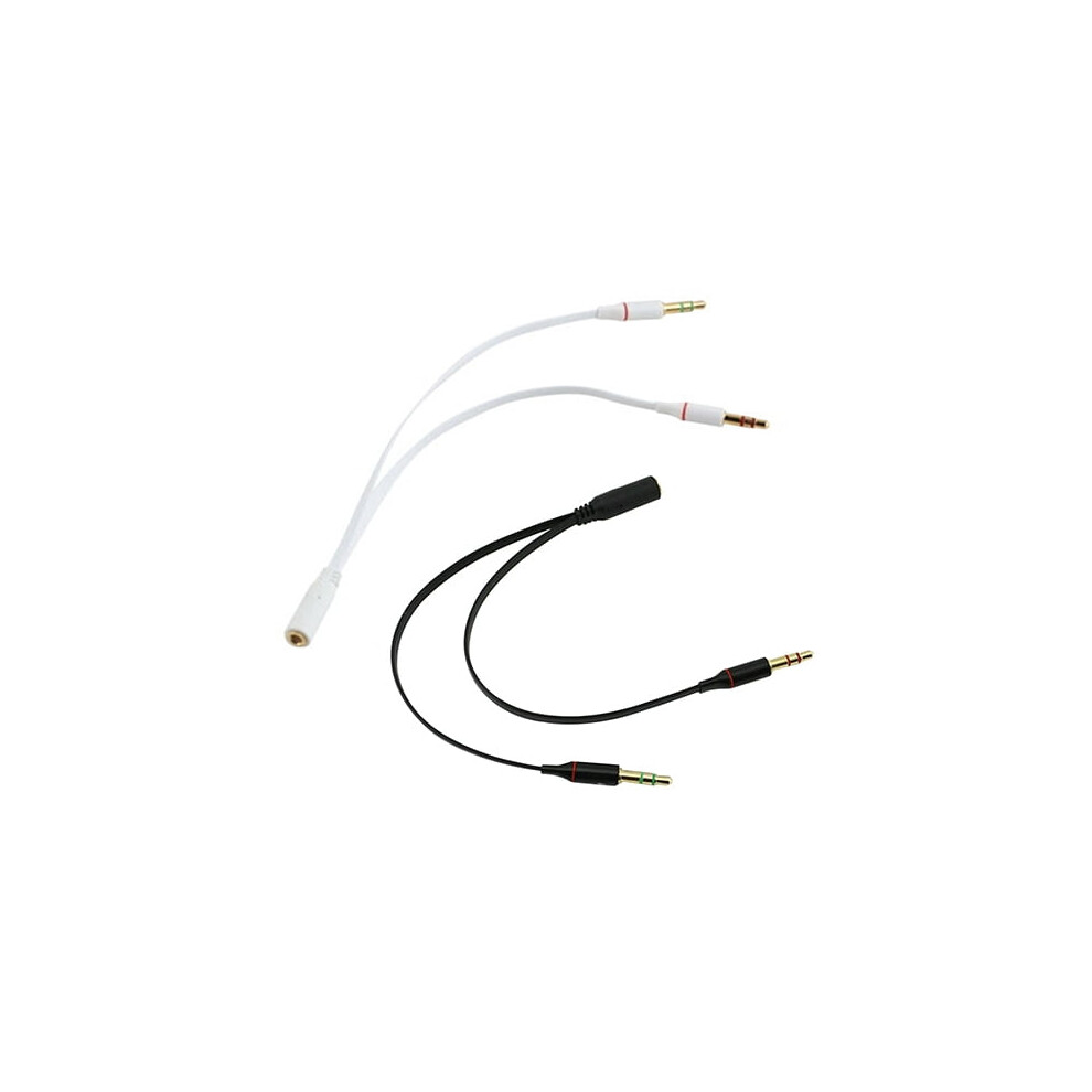 3.5Mm Aux Audio Mic Splitter Cable Earphone Headphone Adapter Female To 2 Male 9027700562226