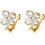 Boucles d'oreilles à clip en argent sterling en forme de trèfle, sans perçage 1