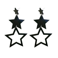 Boucles d'oreilles étoiles pour femme, bijoux pendants ajourés, cadeau
