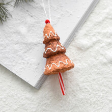 Décoration bonhomme en pain d'épice, biscuit festif en mousse, 1 pièce