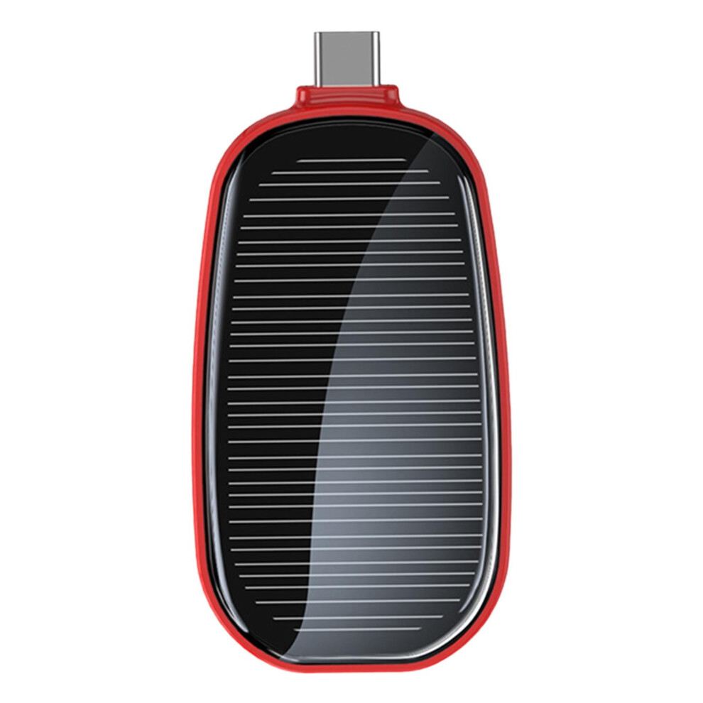 Solar Keychain Mini Power Bank Portable Powerbank Compact Phone Charger Mini Power Bank Type C Backup Emergent Power 1200Mah 9027700101890