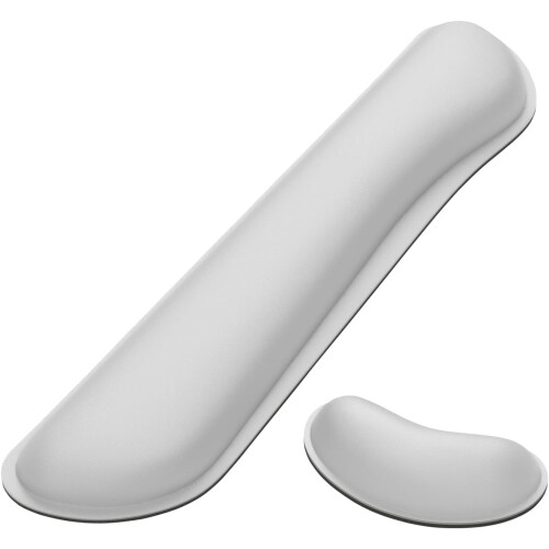 Poggiapolsi ergonomico in memory foam per tastiera e mouse