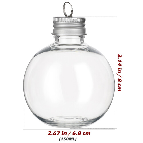 10St 150Ml Weihnachtsbaum-Befüllbare Ornamente In Wasserflaschenform 1
