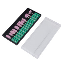 12Pcs Rotary Abrasive Mounted Stones, Stainless Steel & Frosted Stone Grinding Bits