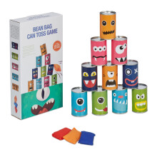 Gioco del lancio del barattolo di latta per bambini